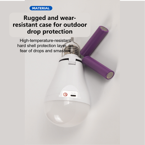 आपातकालीन स्थितियों के लिए उच्च गुणवत्ता वाले रिचार्जेबल एलईडी आपातकालीन लैंप आउटडोर शिविर के नेतृत्व में आपातकालीन स्थिति के लिए बल्ब प्रकाश - Product Image 4