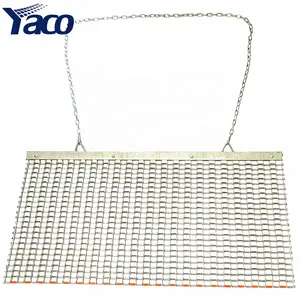 5 X 3 Feet Heavy Duty Durable Zinc And Steel Mesh Field Surface Leveling Drag Mat For Manual