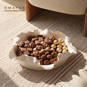 Omaysn Chocolate <strong>Plate</strong> <strong>Ceramic</strong> Fruit <strong>Plate</strong> <strong>Ceramic</strong> Fruit Shape <strong>Plates</strong> Fruit Shape <strong>Plate</strong> Set Multicolor Glazed Elongated Oval - Product Image 5