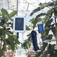 Capteur de sol intelligent à énergie solaire pour l'agriculture, intégré 8-en-1, sans fil LoRa, mesure de l'humidité, de la température, de l'EC, de la salinité, du NPK, du pH, IoT