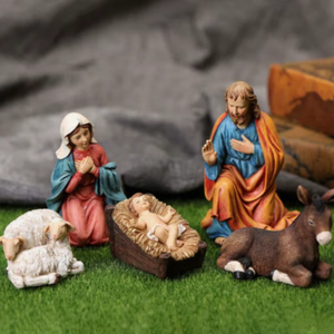 Precio de Fábrica, Set de Natividad de Fibra de Vidrio de la Sagrada Familia a Tamaño Real, Estatuas Decorativas de Navidad en Venta - Product Image 2