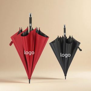 High Quality UV Automatic Black Customized Golf <b>Windproof</b> <b>Umbrella</b> for Business Gifts 190T Pongee Fabric Three-Folding Design - Product Image 1