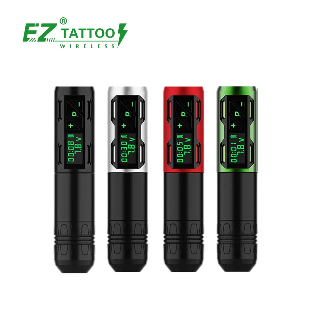 Groothandel Ez Tattoo Levert Permanente Aangepaste P 2S Pen Machine Elektrische Zwitserse Motor Draadloze Tattoo Gun