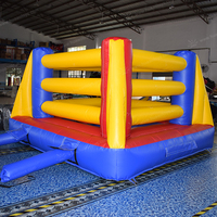 Anneau de boxe gonflable |   Château gonflable certifié CE, garantie 3 ans, sûr et durable, pour fêtes d'enfants, aires de jeux, locations d'événements (Max