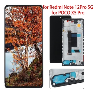 Accessoires pour téléphones mobiles pour Xiaomi Redmi Note12 Pro 5G pour Poco X5 X5pro Écran tactile numérique LCD avec cadre - Product Image 2