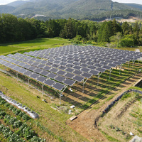 Structure en alliage d'aluminium pour montage au sol agrivoltaïque optimisée pour le rendement, support de montage solaire à double usage pour ferme photovoltaïque