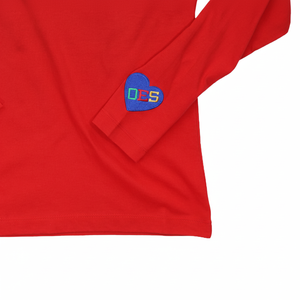 OES Camiseta roja de manga larga 100% algodón Orden de Eastern Star Shirt Custom Fraternity Sorority Apparel bordado cómodo - Product Image 1