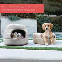 2 en 1 Deux façons d'utiliser Cat Cave House PP Cotton Form Cushion Cozy Safety Dog Bed