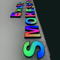 Letras 3D Gigantes Iluminadas del Fabricante con Programas RGB, Letras con Luces RGB, Letreros LED Programables