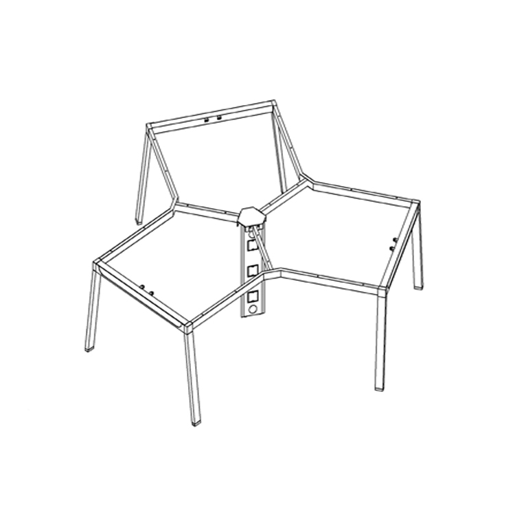 3 seater table frame