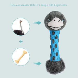 Produttore di giocattoli da masticare per cani in peluche con Design personalizzato di struzzo per masticare aggressivi - Product Image 4