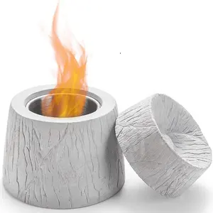 Berdiri Bebas Dalam Ruangan Bergerak Lubang Api Luar Ruangan Bio Etanol Perapian Meja Mangkuk Api Pot