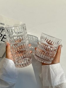 Bicchieri in Vetro Trasparente con Base Spessa e Taglio Prismatico, Bicchieri Hiball per Cocktail, Tequila, Soda, <span class=keywords><strong>Acqua</strong></span> Minerale, Stoviglie per Ristoranti e Cucine - Product Image 6