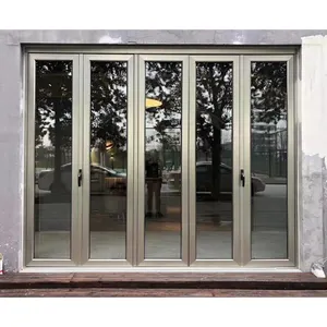 공장 도매 깨진 다리 알루미늄 문 및 Windows 더블 레이어 중공 유리 방음 여닫이 창
