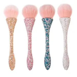 Wholesale Premium Quality Single Diamond-Laced Cosmetic Powder Brush New Arrival Professional Blush Brush Private Label