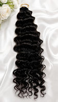 Nouvelles extensions de cheveux vierges Remy à pointe effilée pour tressage bouclé profond, lot de cheveux humains pour crochet