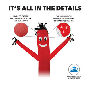 الإعلان نفخ موجة رجل السماء راقصة مع منفاخ تصميم مخصص شعار قابل للنفخ - Product Image 4