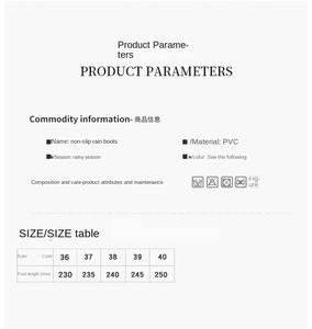 Botines Impermeables Cómodos de Goma para Lluvia para <span class=keywords><strong>Mujer</strong></span> - Product Image 5