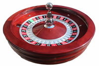 Fabricants d'accessoires de jeux de casino Vente chaude Roue de roulette en bois de 32 pouces de diamètre pour casino 4 jeux de table