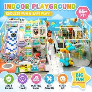 Heavy Duty Commercial Indoor Playground with Slide for 15+ Hours Daily Operation - Product Image 1