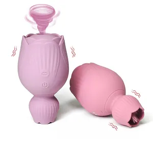 Vibromasseur en Silicone, jouet sexuel, en forme de Rose, pour femmes, personnalisé, offre spéciale, livraison gratuite