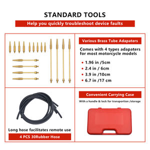 Sincronizador de carburador de vacío de combustible, herramienta de precisión, sintonizador de 4 calibres, compatible con Yamaha XJ <span class=keywords><strong>XS</strong></span> 1100, 22 Uds. - Product Image 3