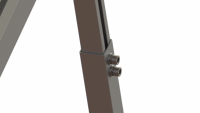 Système de montage solaire pour toit plat, cadre en aluminium, support de panneau solaire réglable