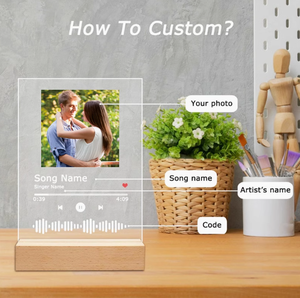 Tùy chỉnh hình ảnh khung đèn với hình ảnh cá nhân tùy chỉnh hình ảnh văn bản <span class=keywords><strong>3D</strong></span> Acrylic Đèn tùy chỉnh phòng ngủ ánh sáng ban đêm kỷ niệm - Product Image 4