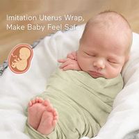 Couvertures d'emmaillotage pour bébé, enveloppes douces, respirantes et légères pour nouveau-né, tissu d'emmaillotage pour cadeau de naissance