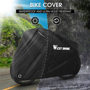 WEST BIKING <span class=keywords><strong>Housse</strong></span> pliable réglable <span class=keywords><strong>pour</strong></span> vélo Sac de rangement étanche Portable anti-poussière grande capacité <span class=keywords><strong>pour</strong></span> vélo - Product Image 4