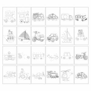 3-6 Years Olds Kids a Dot Activity Book Traffic Cognition Learn to Draw Boys <b>Road</b> Trip Gift Painting Books - Product Image 6