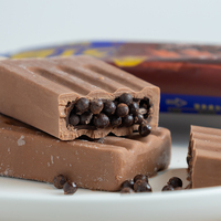 Abink Magical Crispy Chocolat Saveur Crème Glacée Tendance Popsicle avec Texture Magique Lait Laitier Boîte et Sac Emballage