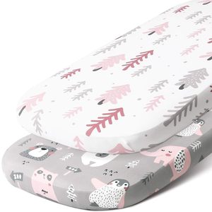 Sábana bajera para bebés, cuna <span class=keywords><strong>de</strong></span> algodón y poliéster para niños, Funda <span class=keywords><strong>de</strong></span> colchón suave para recién nacidos, Mini hojas <span class=keywords><strong>de</strong></span> cuna portátiles <span class=keywords><strong>de</strong></span> dibujos animados elásticas - Product Image 2