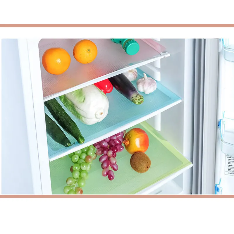 2024 New Design Durable Easy to Cleaning Mould Proof Moisture Absorption Non-toxic Silicone Soft Fridge Mat