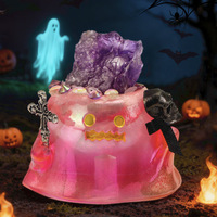 Vente en gros DIY Figurine Anime Luminescente dans le Noir en Résine Naturelle Guérison Fantôme Arc-en-ciel Unisexe 12 ans et plus Cadeau d'Halloween Jouet Boîte Mystère