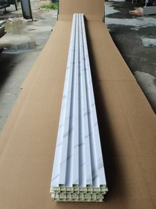 Panel <span class=keywords><strong>de</strong></span> pared decorativo <span class=keywords><strong>de</strong></span> WPC moderno para sala <span class=keywords><strong>de</strong></span> estar <span class=keywords><strong>de</strong></span> Hotel Instalación rápida impermeable ignífugo para <span class=keywords><strong>baño</strong></span> mejorado - Product Image 5