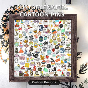 定制万圣节匕首动物珐琅金属工艺别针可爱毛骨悚然卡通动物饰品礼品儿童朋友水果 - Product Image 5