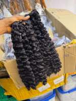 Prix de gros Cheveux humains 100% naturels vietnamiens ondulés, bouclés birmanes, bruts, de donneur unique, avec frontal HD 13*6 et closure 5*5