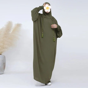 Abaya <span class=keywords><strong>de</strong></span> prière à capuche <span class=keywords><strong>de</strong></span> style Dubaï et turc, vêtement islamique traditionnel pour femmes, pour <span class=keywords><strong>femme</strong></span> musulmane - Product Image 3