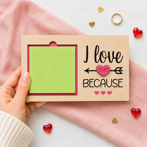 Wooden Valentines Day <b>Message</b> <b>Board</b> Personalized Sticky Note Holder Romantic Love Memo Desk Decor Gift Sign - Product Image 5