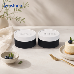 Customized Eco Friendly Oven-proof Cardboard Cylinder Packaging Pastry Cake Paper Tube Canister for Basque Cheesecake <b>Box</b> - Product Image 1