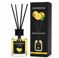 Diffuseur de parfum aux senteurs fruitées longue durée, senteurs fortes, bouteille en verre de 110 ml, aromathérapie de luxe pour voiture, désodorisant d'air