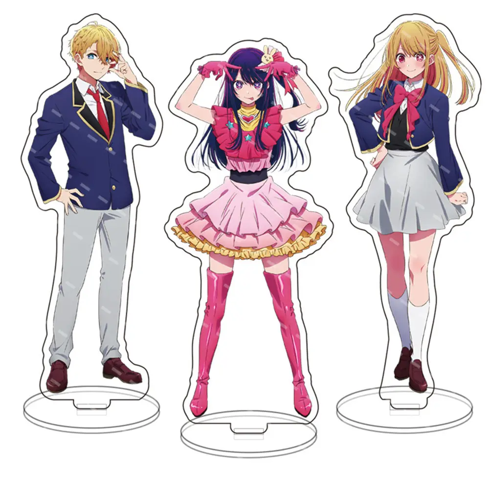 New Products 21designs 15cm Manga Anime Oshi no Ko Figure Transparent Acrylic Standee Holder