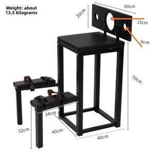 Attrezzi Criminali: Sedia per inginocchiarsi, Accessori per la regolazione, Manette per <span class=keywords><strong>il</strong></span> collo, Accessori SP, Strumenti di punizione, Sedia Bummery, Rack di contenimento - Product Image 2