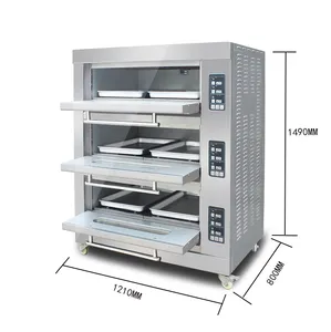 Industrial Bread Bakery Cake Convection Oven Commercial