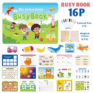Venta al por mayor <span class=keywords><strong>libro</strong></span> ocupado iluminación dibujos animados <span class=keywords><strong>libro</strong></span> con tapa juguete tridimensional gancho y bucle <span class=keywords><strong>libro</strong></span> silencioso - Product Image 6