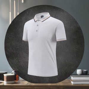 Camiseta de Algodón de Manga Corta para Hombre, Formal, con Logotipo Bordado e Impresión Digital Personalizada OEM, Talla Grande, de Secado Rápido - Product Image 3