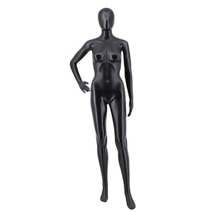 Faceless Abstract Black <strong>Plastic</strong> <strong>Female</strong> Model Full Body Plus-Size Women's African <strong>Dummy</strong> Display Stand Factory Outlet Clothing - Product Image 2