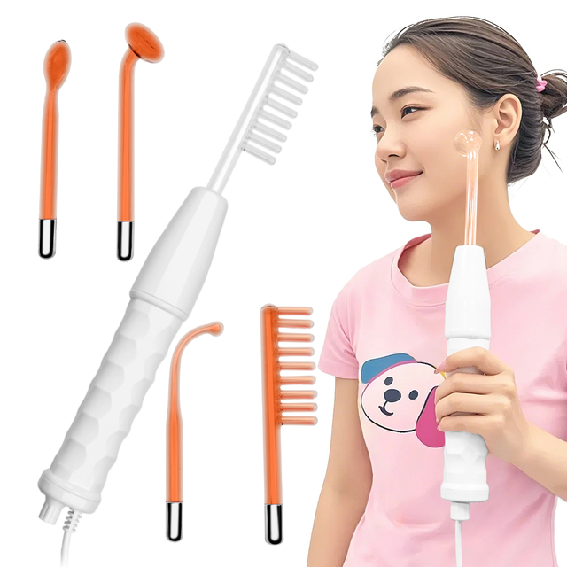 High Frequency Facial Machine Skin Care Tool Handheld Face Skin Care High Frequency Facial Wand Device