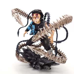 Figurine Tanjiro de <span class=keywords><strong>Kimetsu</strong></span> <span class=keywords><strong>No</strong></span> <span class=keywords><strong>Yaiba</strong></span>, posture de combat de Mitsuri Kanroji, en PVC de haute qualité, très vendue, idéale pour un cadeau - Product Image 5